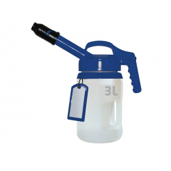 Sécur-Huile 3L Bec Long Bleu, Broc sécurisé pour vos appoints d'huile, débit précis.
